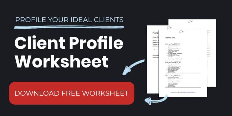Client Profile Worksheet Template